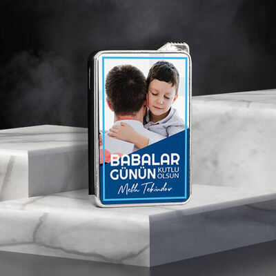 Babalar Günün Kutlu Olsun Fotoğraflı Çakmak - 1