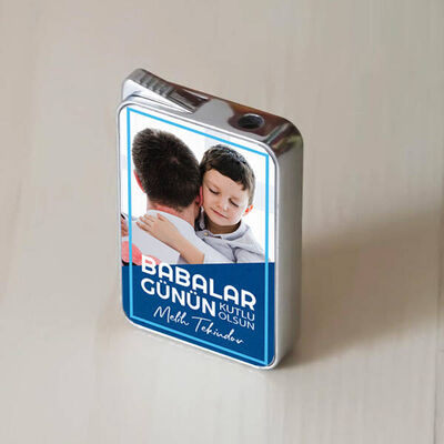 Babalar Günün Kutlu Olsun Fotoğraflı Çakmak - 3