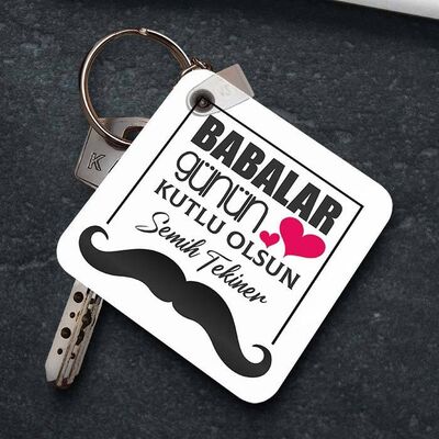 Babalar Günün Kutlu Olsun Tasarım Anahtarlık - 1