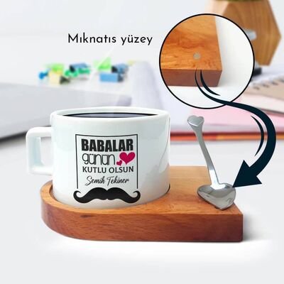 Babalar Günün Kutlu Olsun Tasarım Çay Fincanı - 1