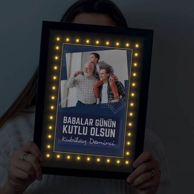 Babalar Gününe Özel Işıklı Çerçeve - 2