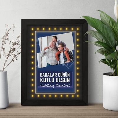 Babalar Gününe Özel Işıklı Çerçeve - 4