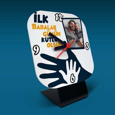 Babama İlk Babalar Günü Hediyesi Masa Saati - 1