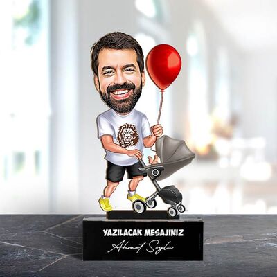 Babama İlk Komik Hediyem Karikatürlü Biblo - 2