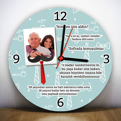 Babamın Klasik Sözleri Duvar Saati - 1