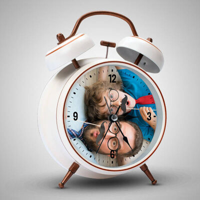 Babaya Hediye Fotoğraflı Alarm Saat - 1