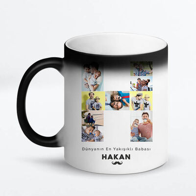 Babaya Hediye Fotoğraflı Harf Kupa Bardak - 2