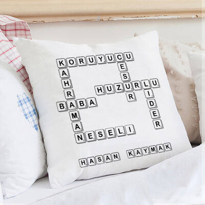 Babaya Hediye Scrabble Yastık - 1
