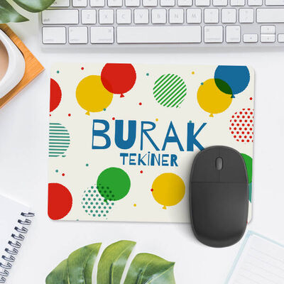 Balon Desenli İsme Özel Mousepad - 1
