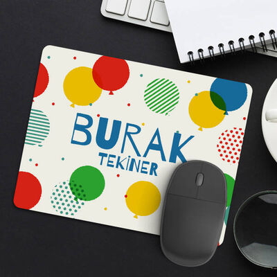 Balon Desenli İsme Özel Mousepad - 2