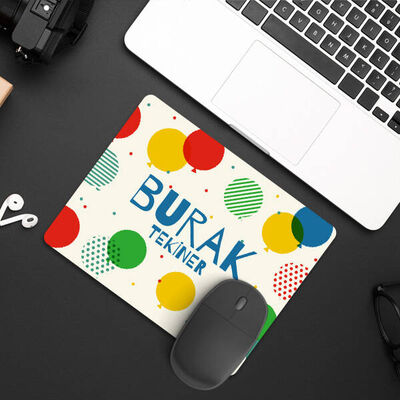 Balon Desenli İsme Özel Mousepad - 3