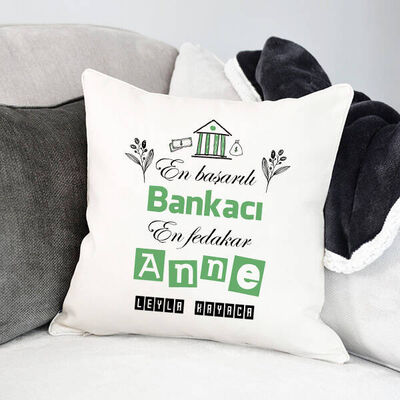 Bankacı Annelere Hediye Yastık - 1