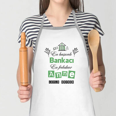 Bankacı Annelere Özel Mutfak Önlüğü - 1