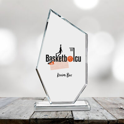 Basketbolculara Özel Kristal Cam Ödül - 1