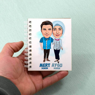 Başörtülü Aşkım Karikatürlü Defter - 1