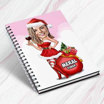 Bayanlara Karikatürlü Yılbaşı Konsept Hediye Kutusu - 3