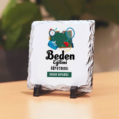 Beden Eğitimi Öğretmenlerine Hediye Taş Baskı - 1