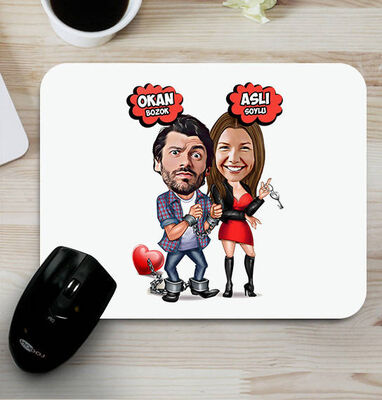 Ben Sana Mahkum Karikatürlü Mouse Pad - 1