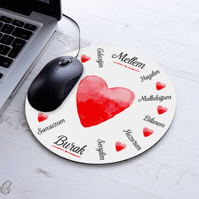 Benim İçin Sen Yuvarlak Mousepad - 2