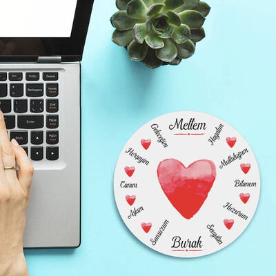 Benim İçin Sen Yuvarlak Mousepad - 3