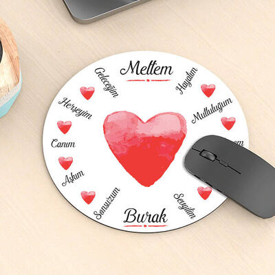 Benim İçin Sen Yuvarlak Mousepad - 4