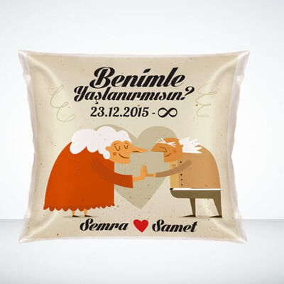 Benimle Yaşlanır mısın Yastık - 1