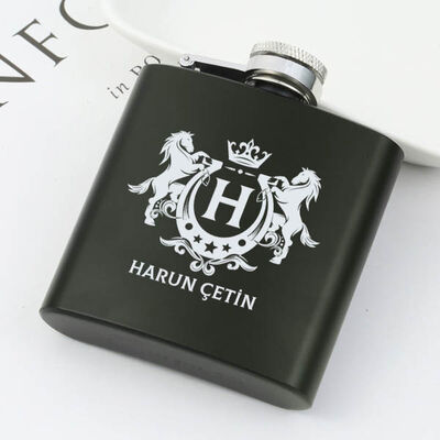 Beylere Hediye Kanyak Matarası 6 Oz Yeşil - 3