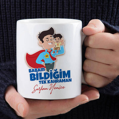 Bildiğim Tek Kahraman Babam Kupa Bardak - 3