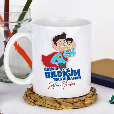 Bildiğim Tek Kahraman Babam Kupa Bardak - 1