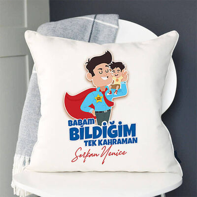 Bildiğim Tek Kahraman Babam Yastık - 4