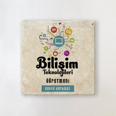 Bilişim Teknolojileri Öğretmenlerine Bardak Altlığı - 1