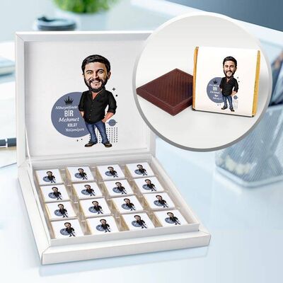 Bir Yakışıklı Kolay Yetişmiyor Karikatürlü Çikolata Kutusu - 1