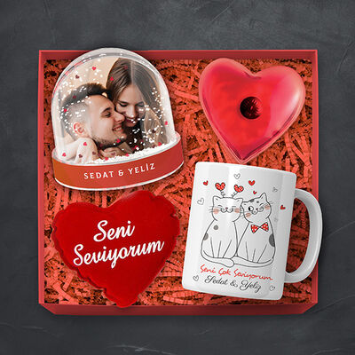 Birbirini Seven Aşıklar Konsept Hediye Kutusu - 1