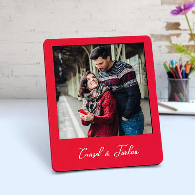 Biricik Aşkım Ahşap Polaroid Çerçeve - 4