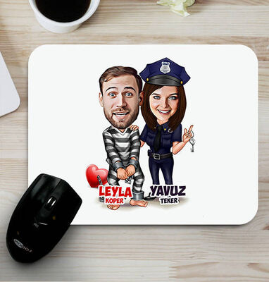 Biz Bize Mahkumuz Karikatürlü Mouse Pad - 1