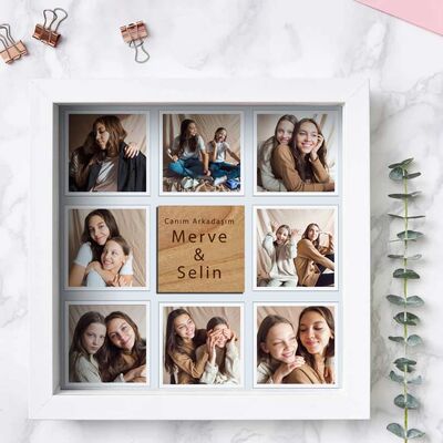 Bizim Dostluğumuz Kişiye Özel Fotoğraflı Çerçeve - 3
