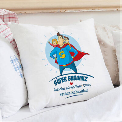 Bizim Süper Kahramanımız Babamız Yastık - 3