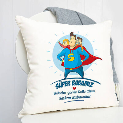 Bizim Süper Kahramanımız Babamız Yastık - 4
