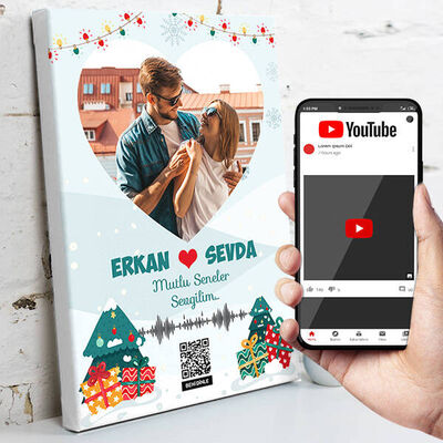 Bizim Yılımız Olsun Ses İzi Kanvas Tablo - 1