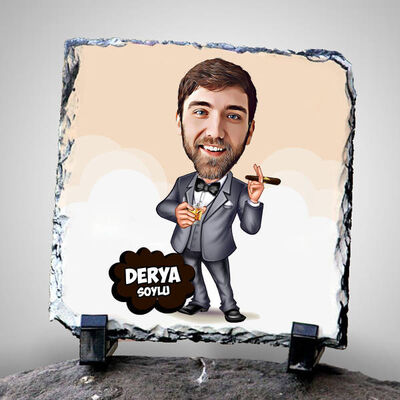 Bonkör Karikatürlü Dekoratif Taş - 1