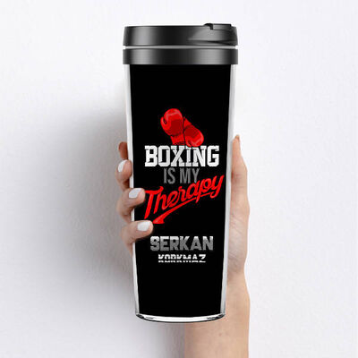 Boxing Is My Therapy Termos - 1