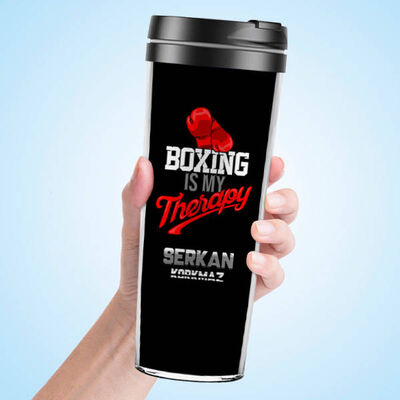 Boxing Is My Therapy Termos - 3