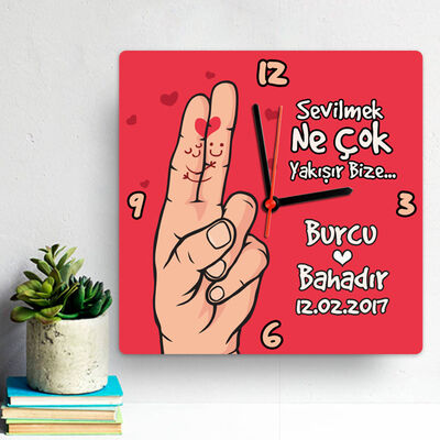 Böyle Çok Güzeliz Kare Duvar Saati - 1