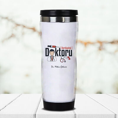 Branşlı Doktor Temalı Termos Bardak - 1