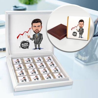 Broker Erkek Karikatürlü Çikolata Kutusu - 1