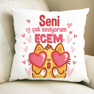 Bu Kedicik Seni Seviyoo Yastık - 1
