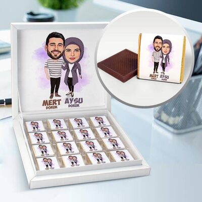 Büyük Aşkım Karikatürlü Çikolata Kutusu - 1