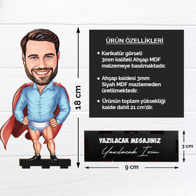 Çakma Süper Kahraman Karikatürlü Biblo - 2