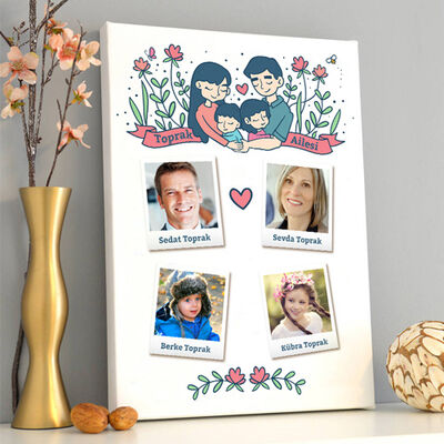 Canım Ailem Kanvas Tablo - 1