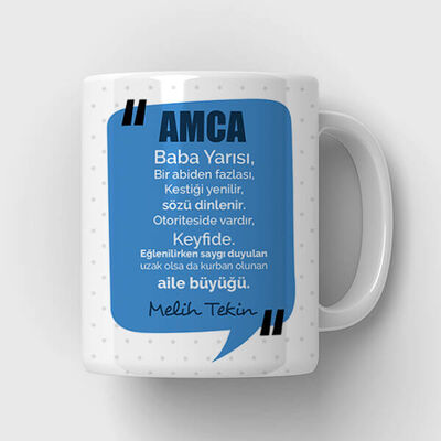 Canım Amcam İsimli Kupa Bardak - 1
